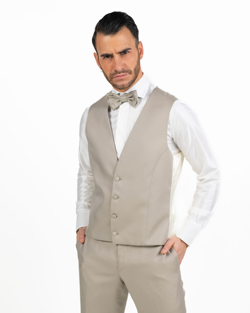 Lebole - Abito elegante sabbia - immagine 3