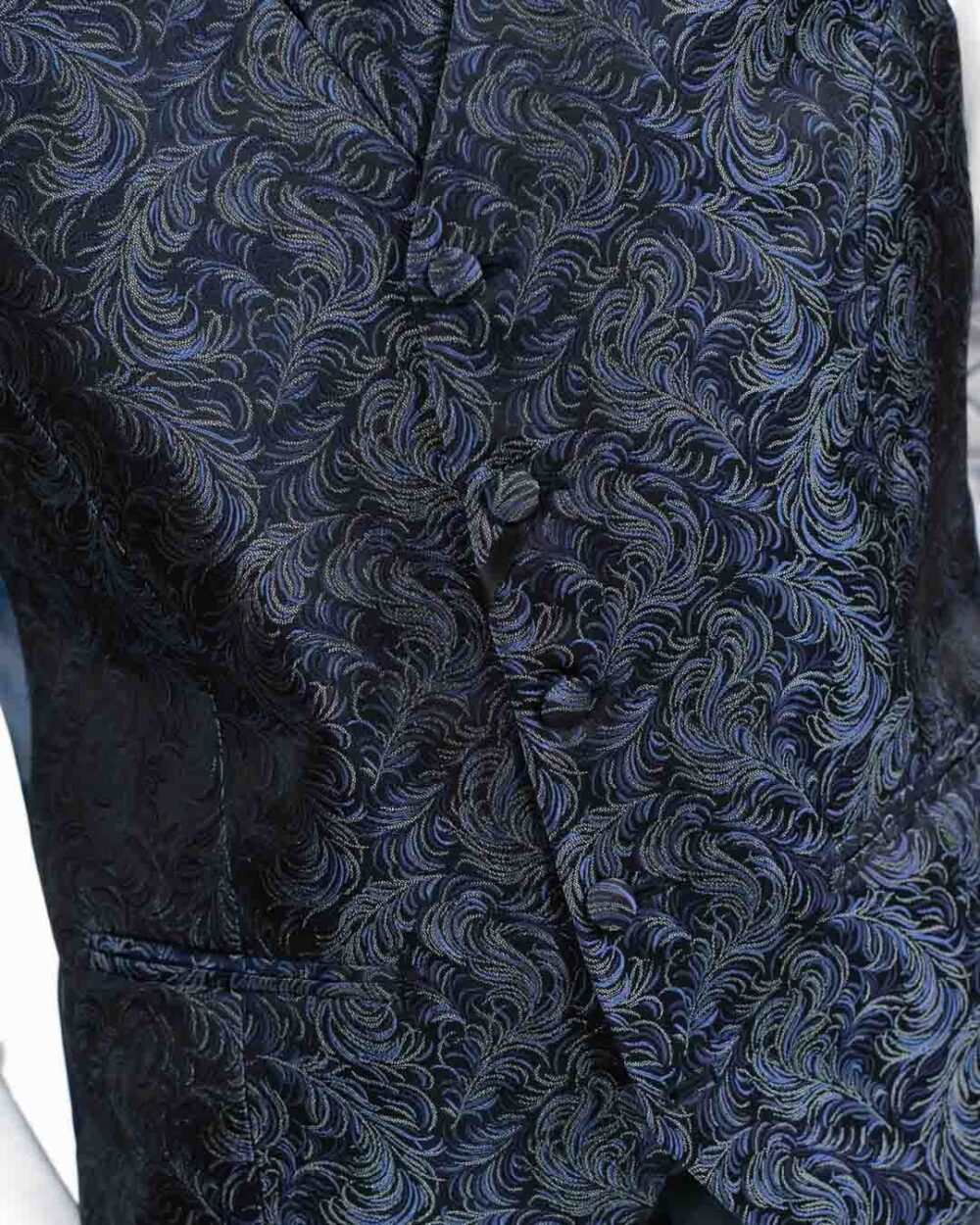 Lebole - Gilet in fantasia blu notte - immagine 2