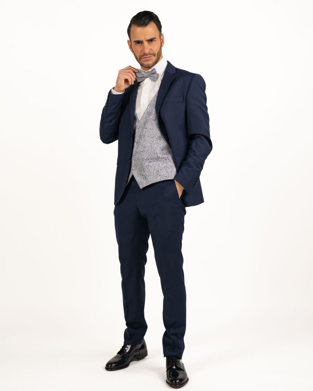 Paolo Da Ponte - Gilet paisley perla - immagine 3
