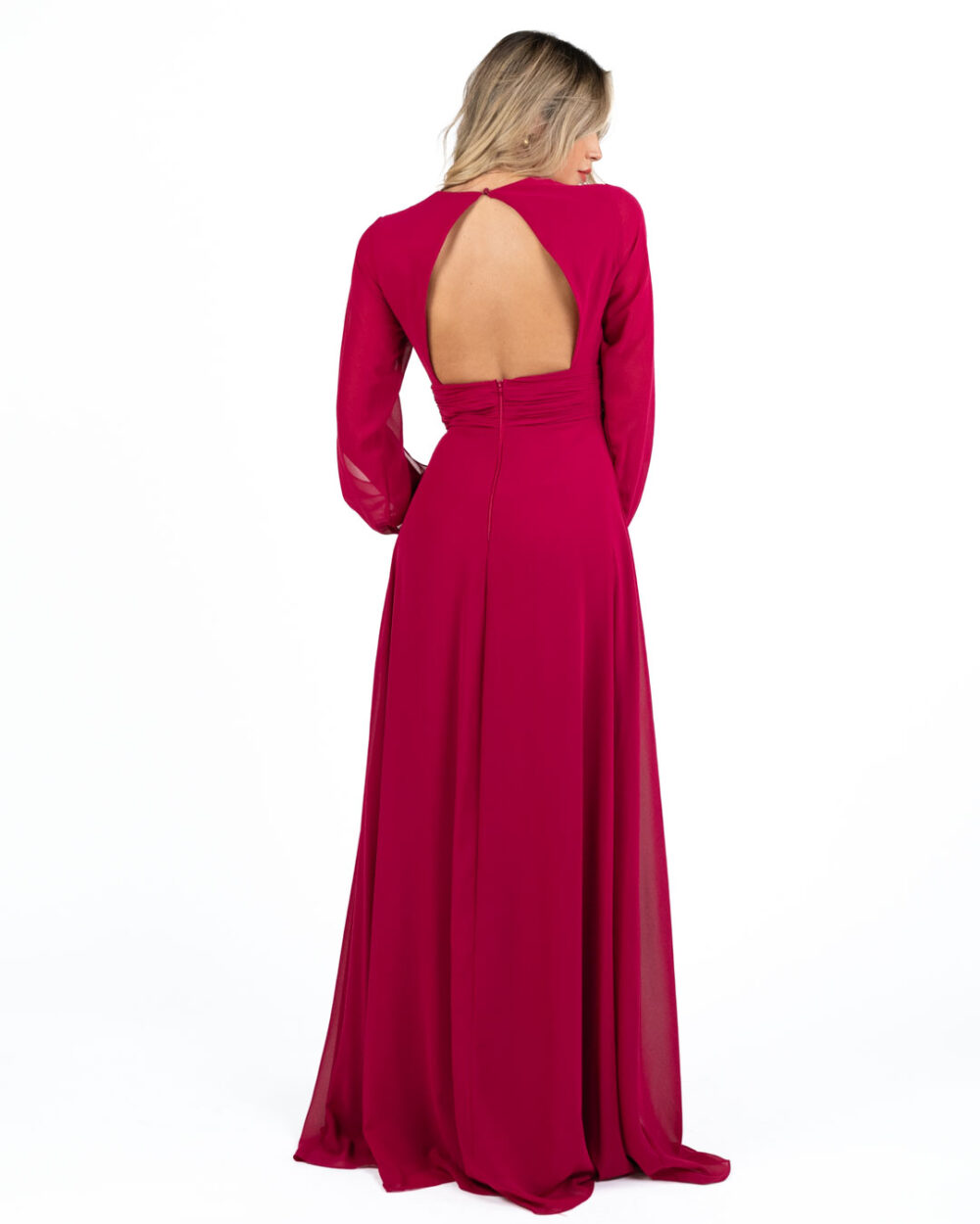 Berti Mode Collection - Abito lungo rosso - immagine 2