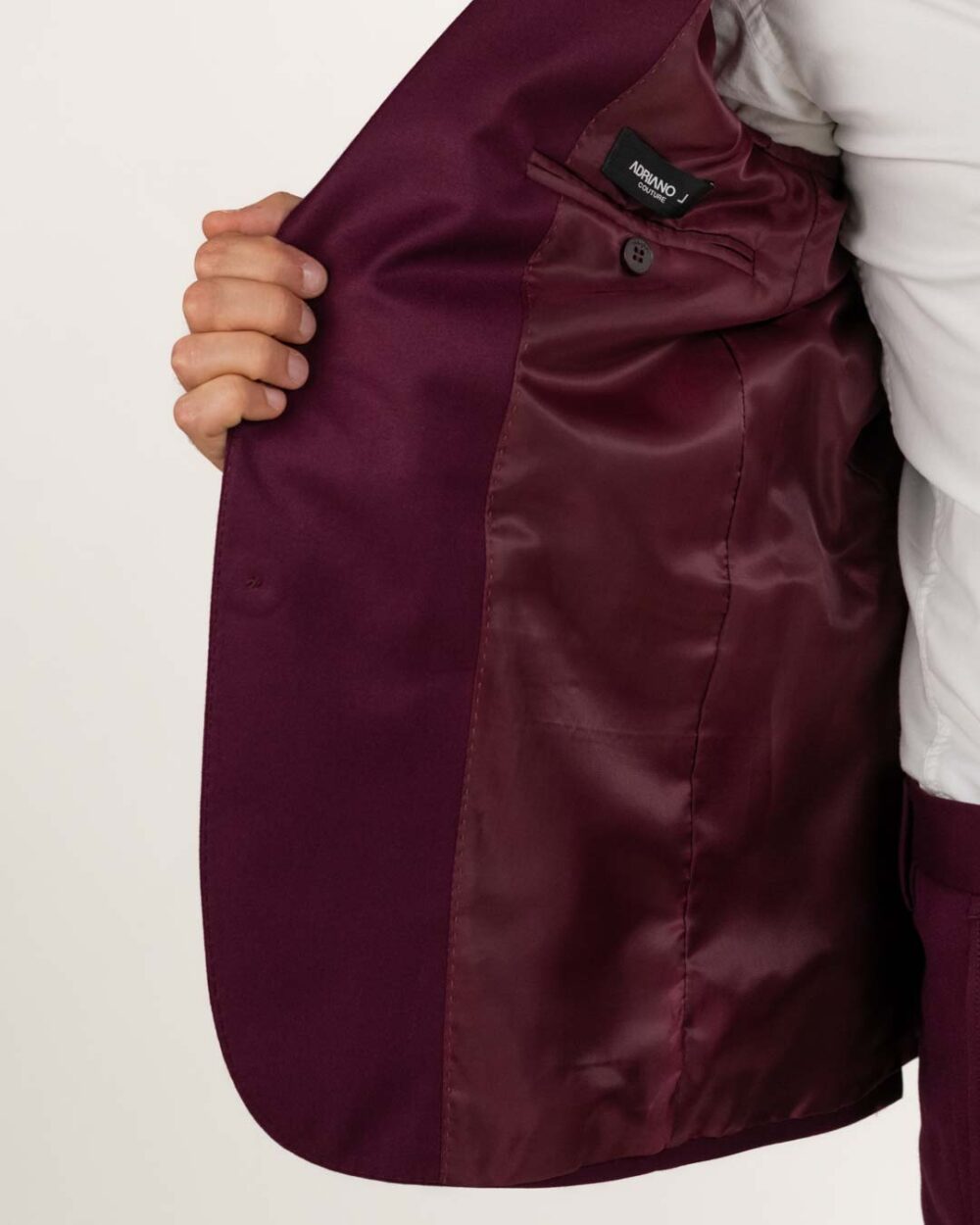 Langella - Completo stretch colore vino - immagine 2