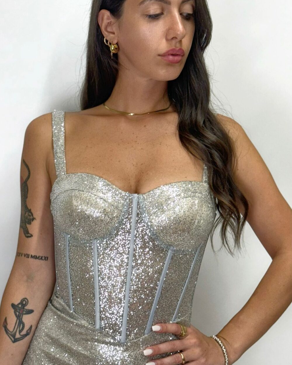 Berti Mode Collection - Abito sirena argento - immagine 5
