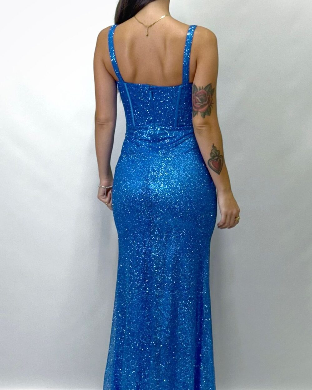 Berti Mode Collection - Abito sirena blu - immagine 5