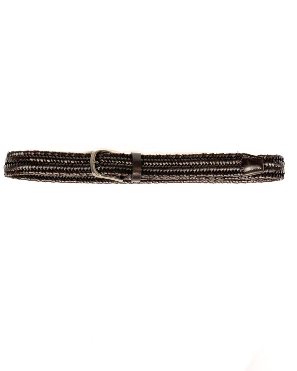 Berti Mode Collection - Cintura intrecciata marrone scuro