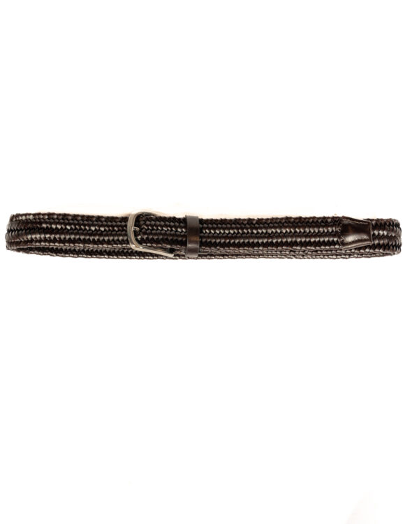 Berti Mode Collection - Cintura intrecciata marrone scuro