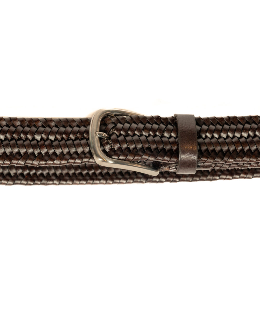 Berti Mode Collection - Cintura intrecciata marrone scuro - immagine 2