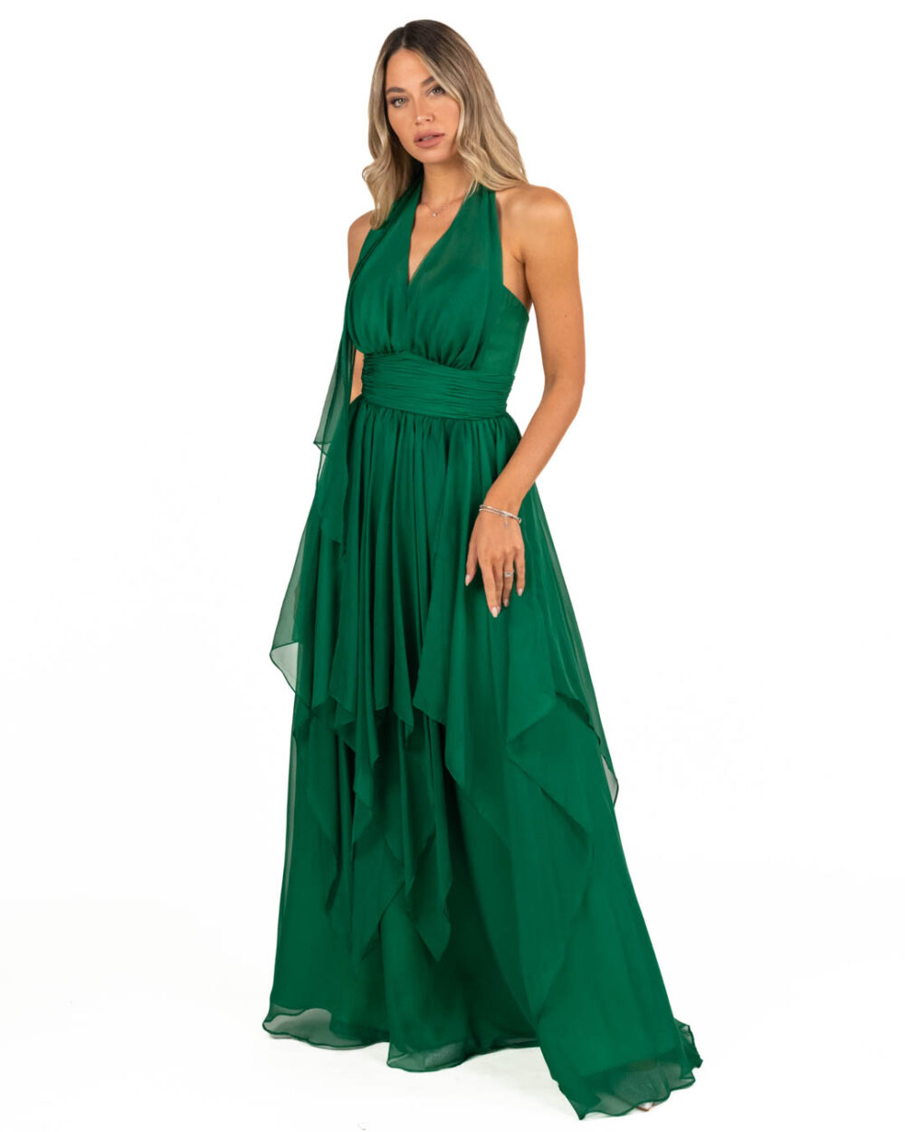 Berti Mode Collection - Abito lungo verde - immagine 4