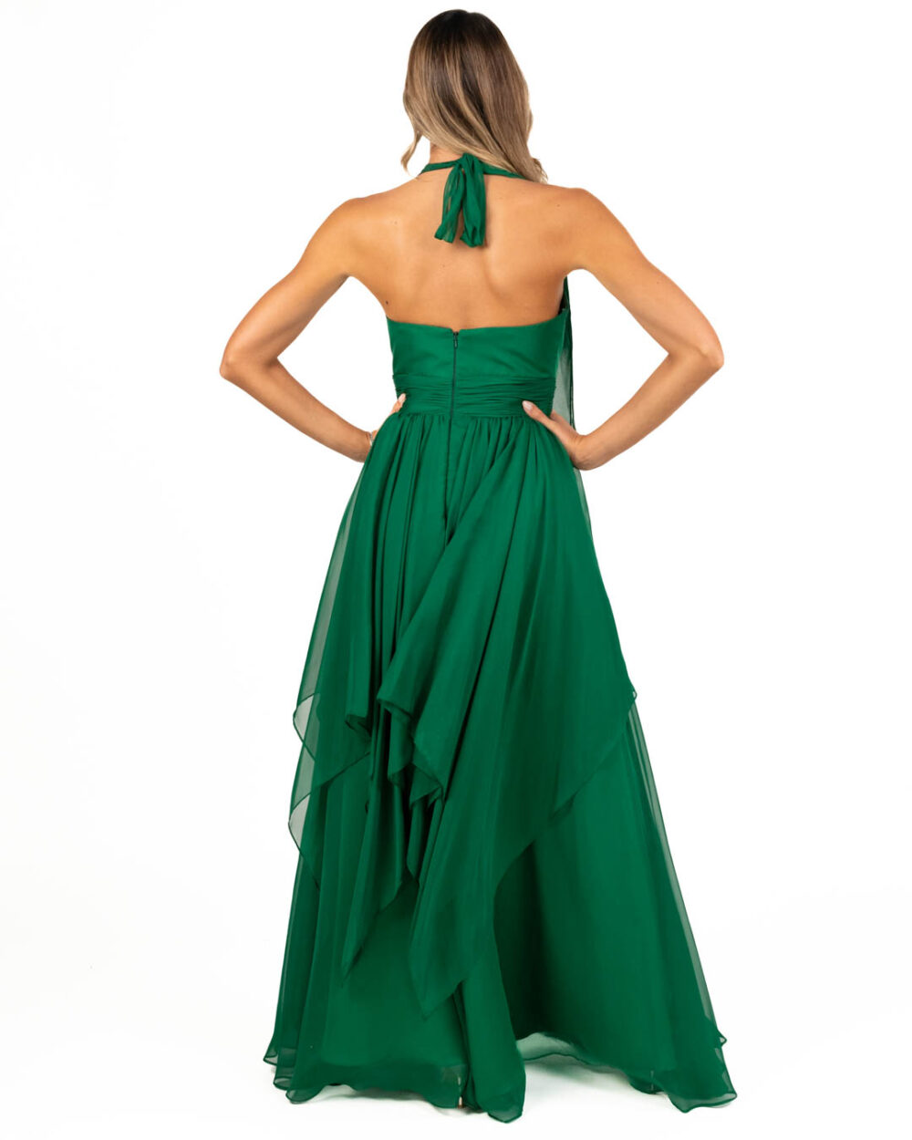 Berti Mode Collection - Abito lungo verde - immagine 3