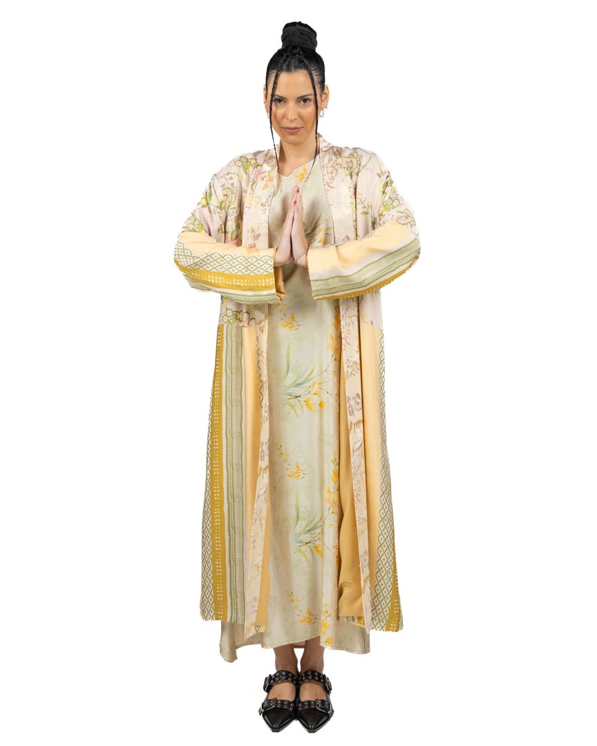 WU SIDE - Kimono Lungo Fantasia