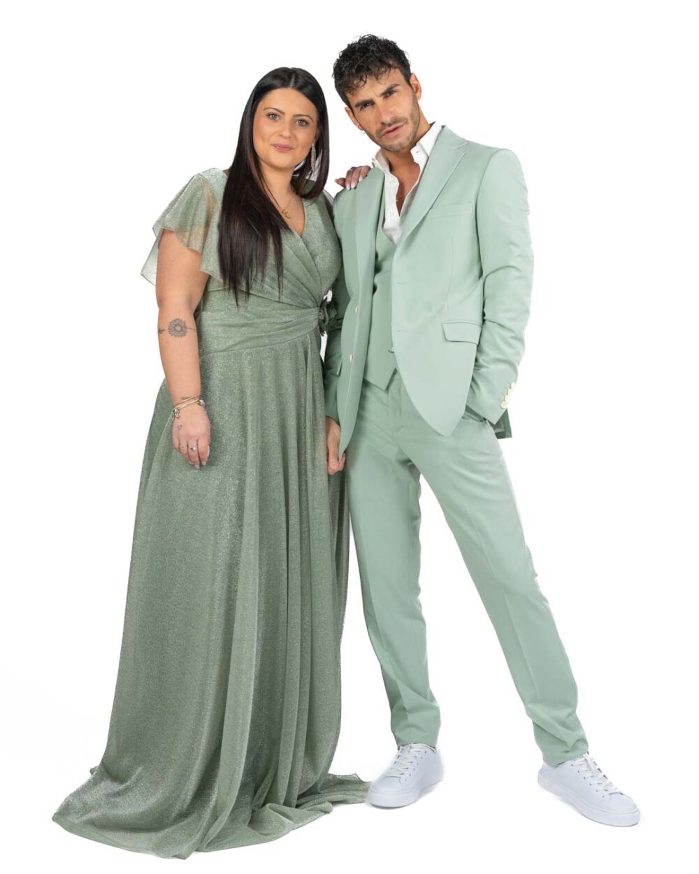 BERTI MODE COLLECTION - Abito Verde Menta - immagine 2