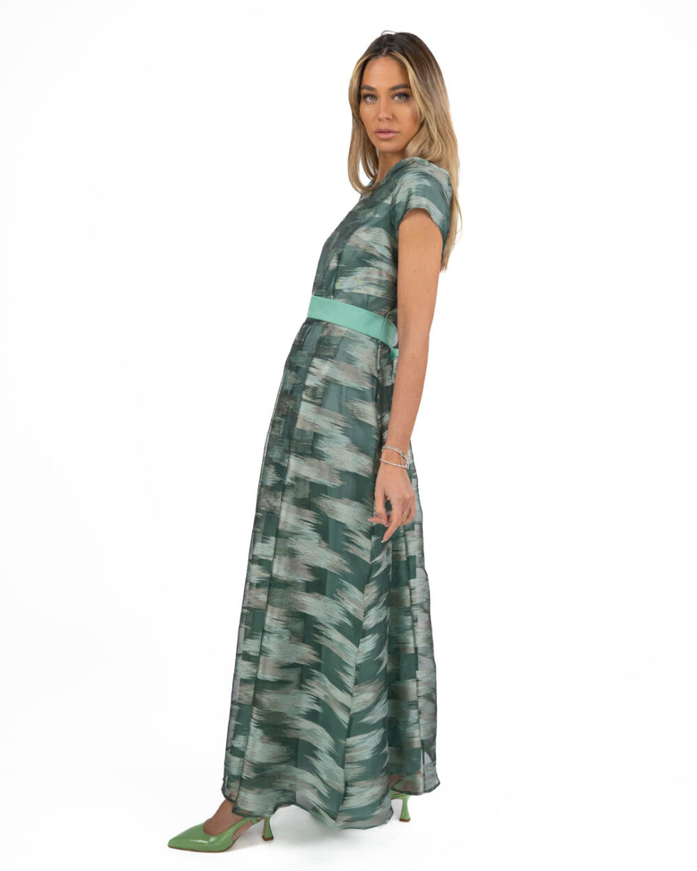 Berti Mode Collection - Abito Fil Coupè Verde - immagine 3