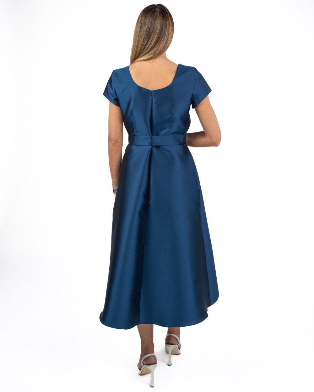 Berti Mode Collection - Abito in Mikado Blu - immagine 3