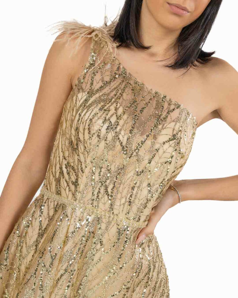 Berti Mode Collection - abito oro - immagine 3