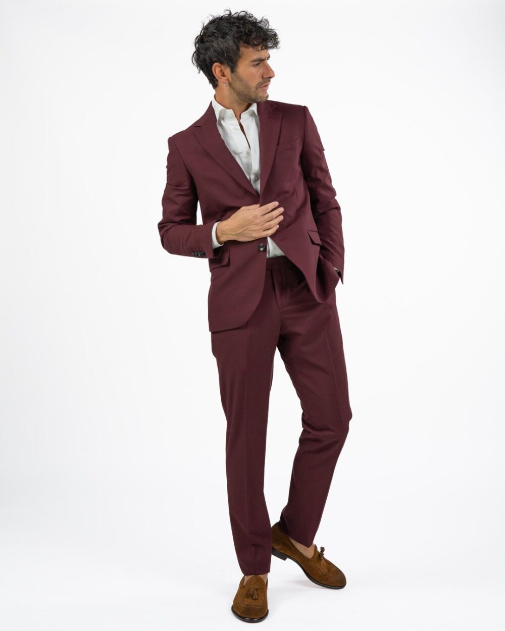 BERTI MODE COLLECTION - Abito da Uomo Bordeaux - immagine 4