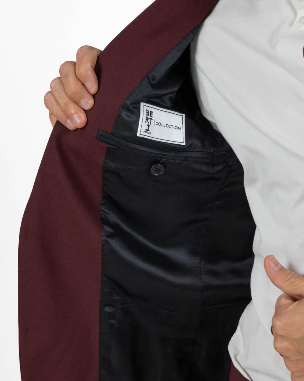 BERTI MODE COLLECTION - Abito da Uomo Bordeaux - immagine 3