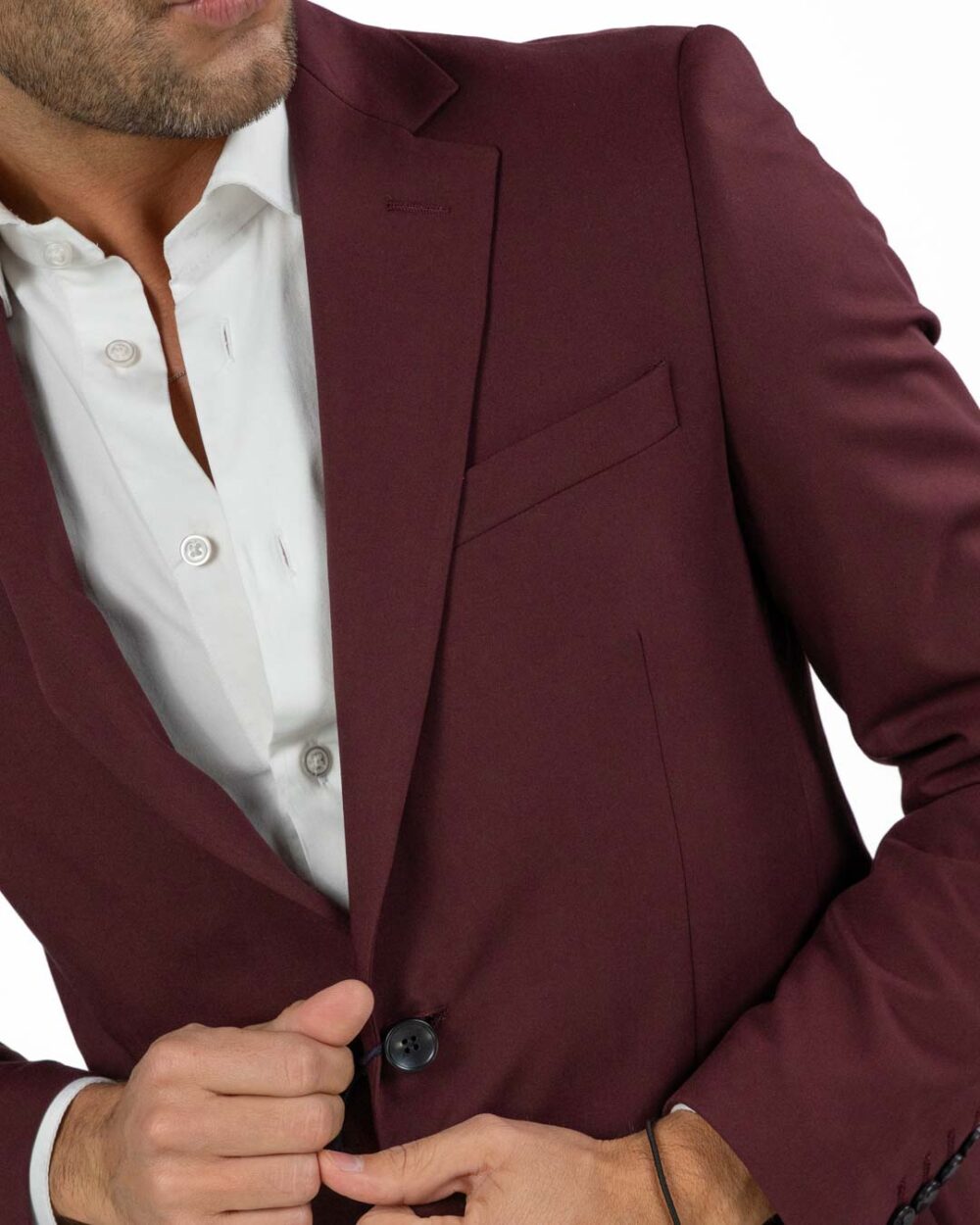 BERTI MODE COLLECTION - Abito da Uomo Bordeaux - immagine 2