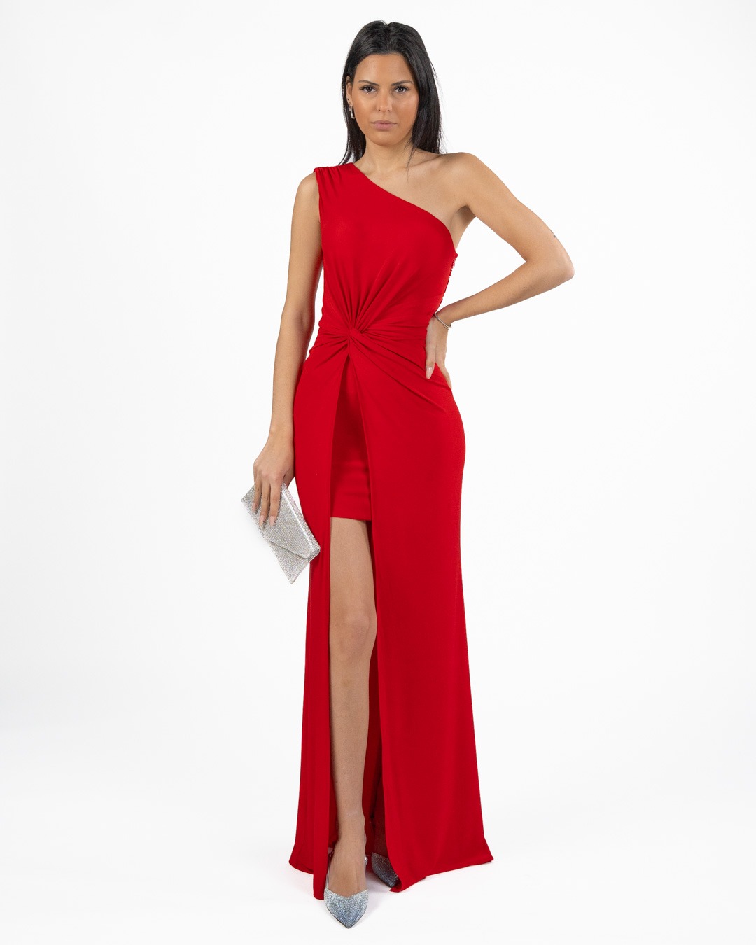 BERTI MODE COLLECTION - Abito Monospalla Rosso