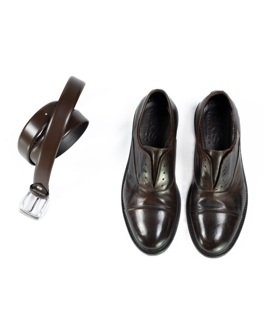 BERTI MODE COLLECTION - Cintura con Borchie e Fibbia Argento - immagine 16