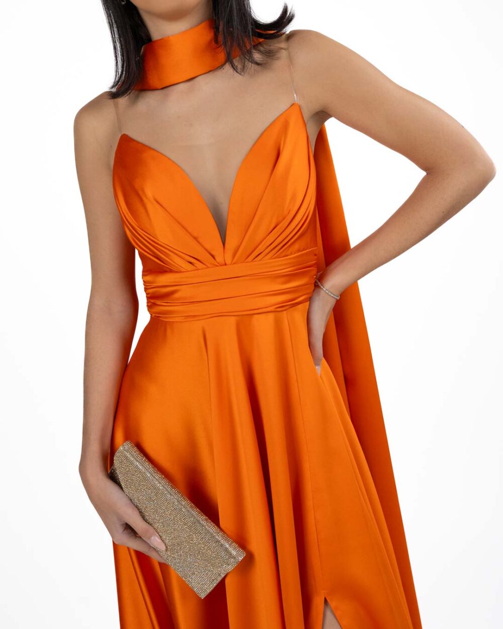 BERTI MODE COLLECTION - Abito Arancione - immagine 2