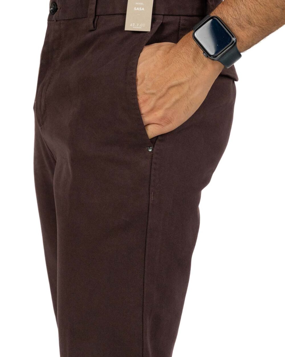 ATPCO - Pantalone color testa di moro - immagine 3