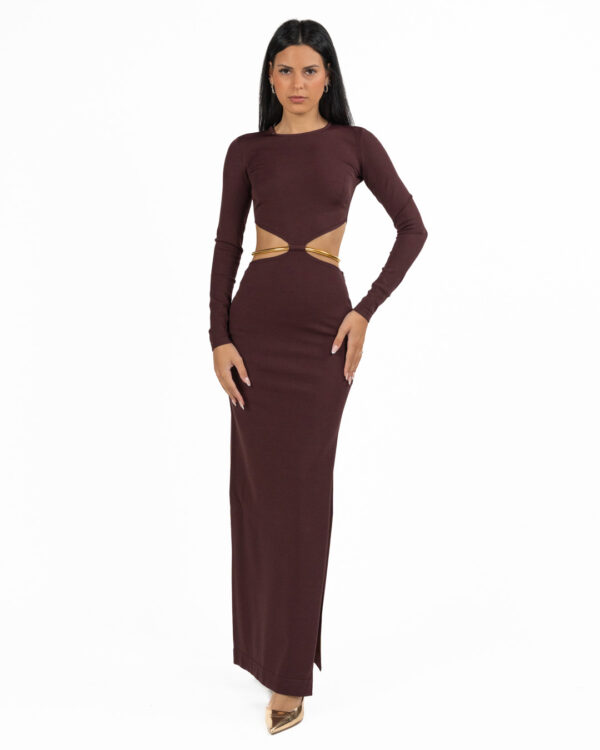 Abito Elisabetta Franchi in maglia con cintura