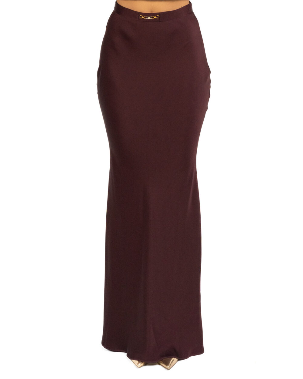 Elisabetta Franchi - Gonna lunga marrone - immagine 3