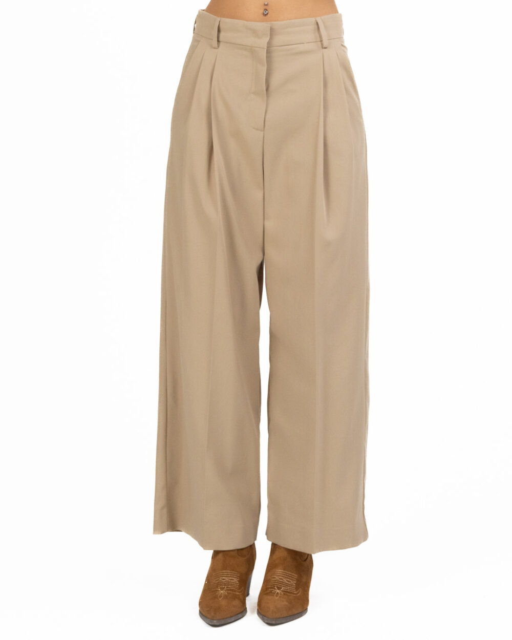 Weekend Max Mara - Pantalone con pence beige - immagine 2