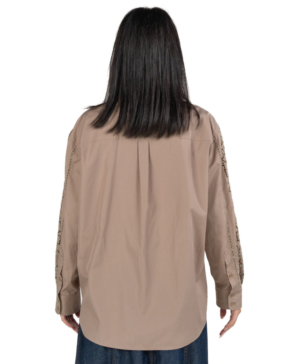 Weekend Max Mara - Camicia beige ricamata - immagine 5