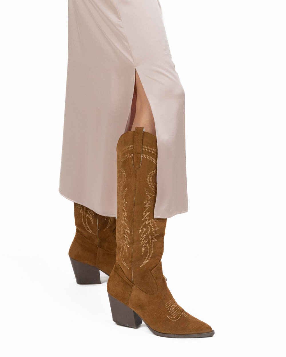 Weekend Max Mara - Gonna lunga in raso cipria - immagine 3