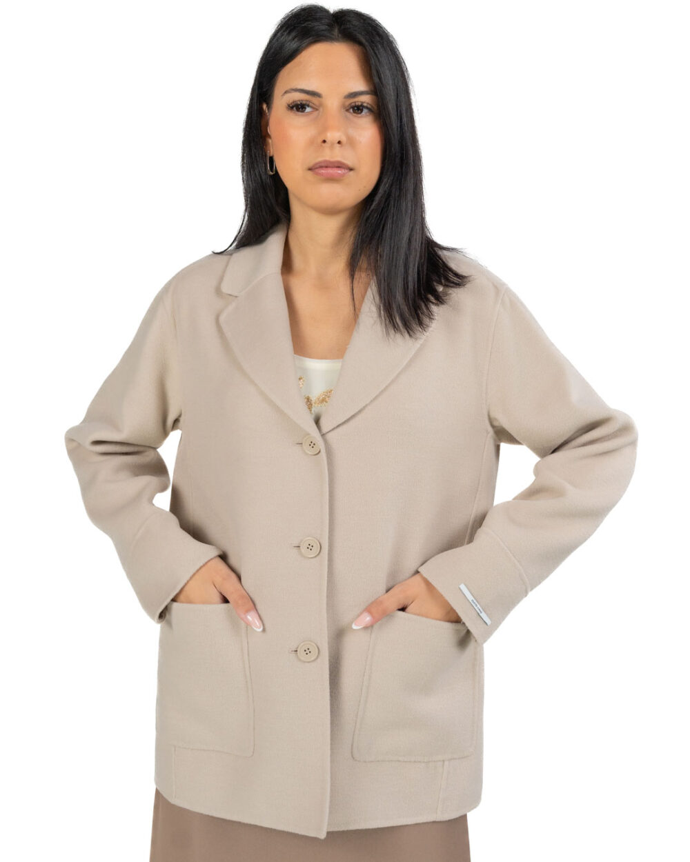Emme Marella - Giaccone color sabbia - immagine 4