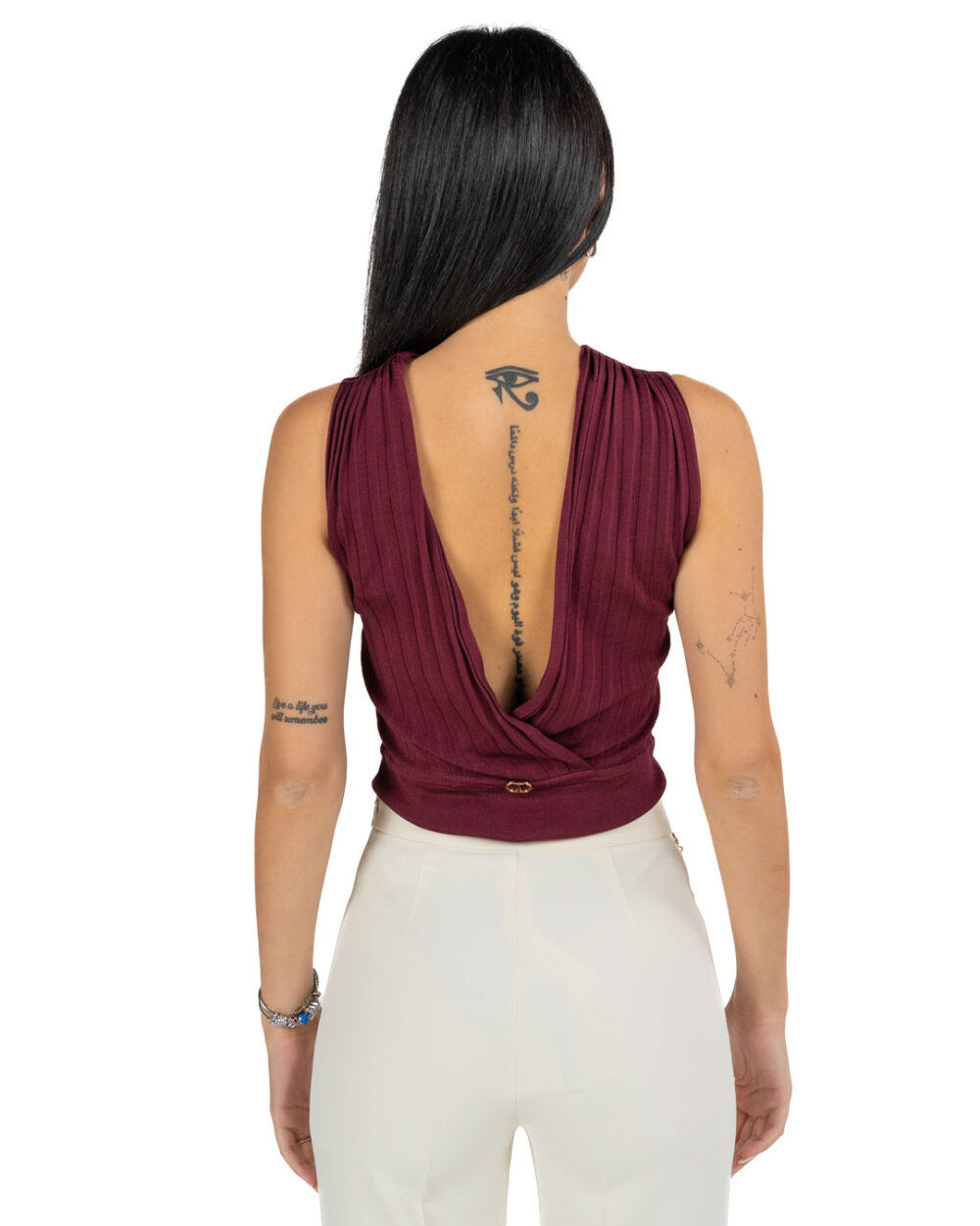 Twinset - Body color vino - immagine 3