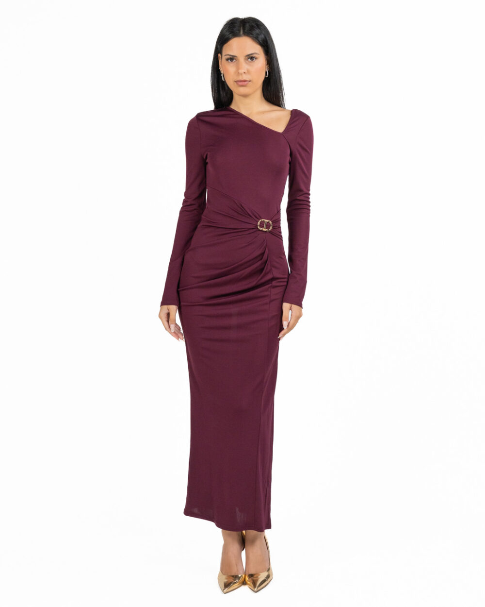 Twinset - Abito color vino - immagine 2
