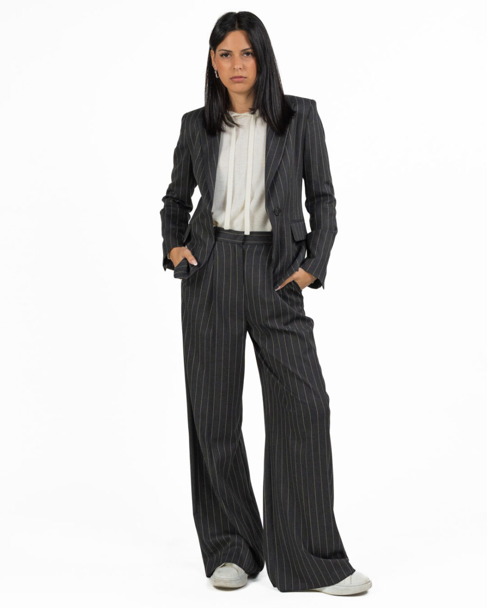 Emme Marella - Pantalone grigio scuro - immagine 2