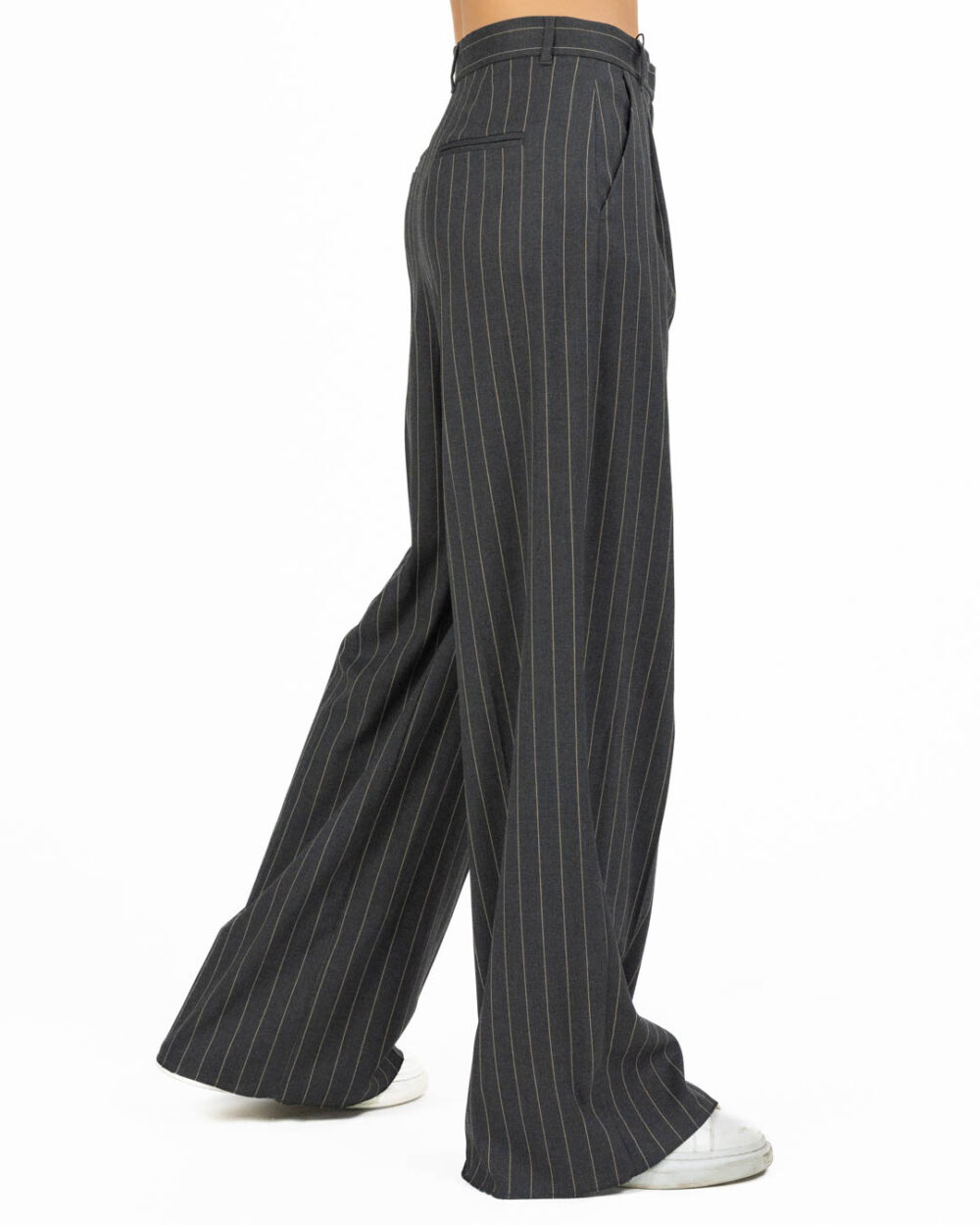 Emme Marella - Pantalone grigio scuro gessato - immagine 2