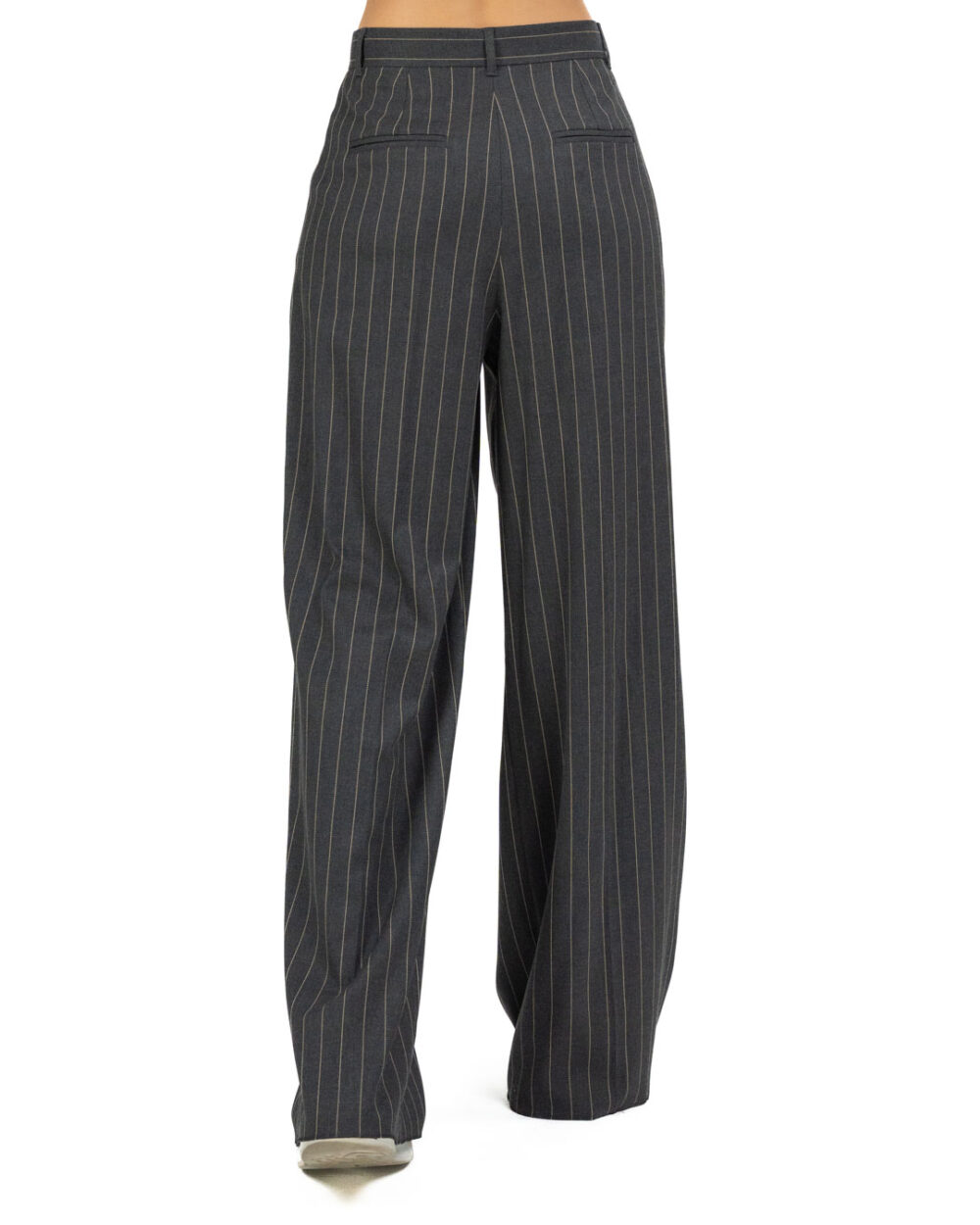 Emme Marella - Pantalone grigio scuro gessato - immagine 3