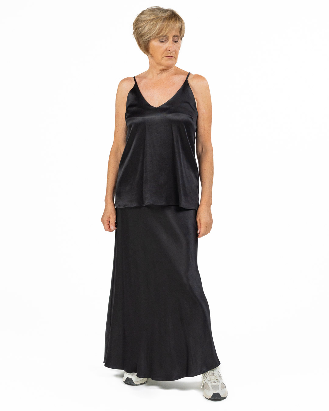 Emme Marella - Top nero in raso