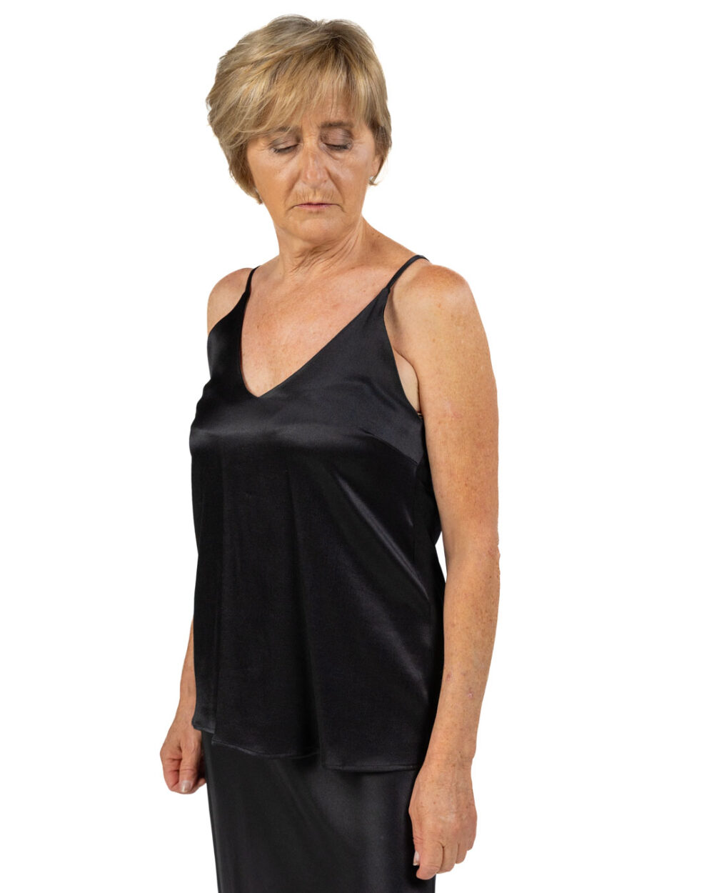 Emme Marella - Top nero in raso - immagine 2