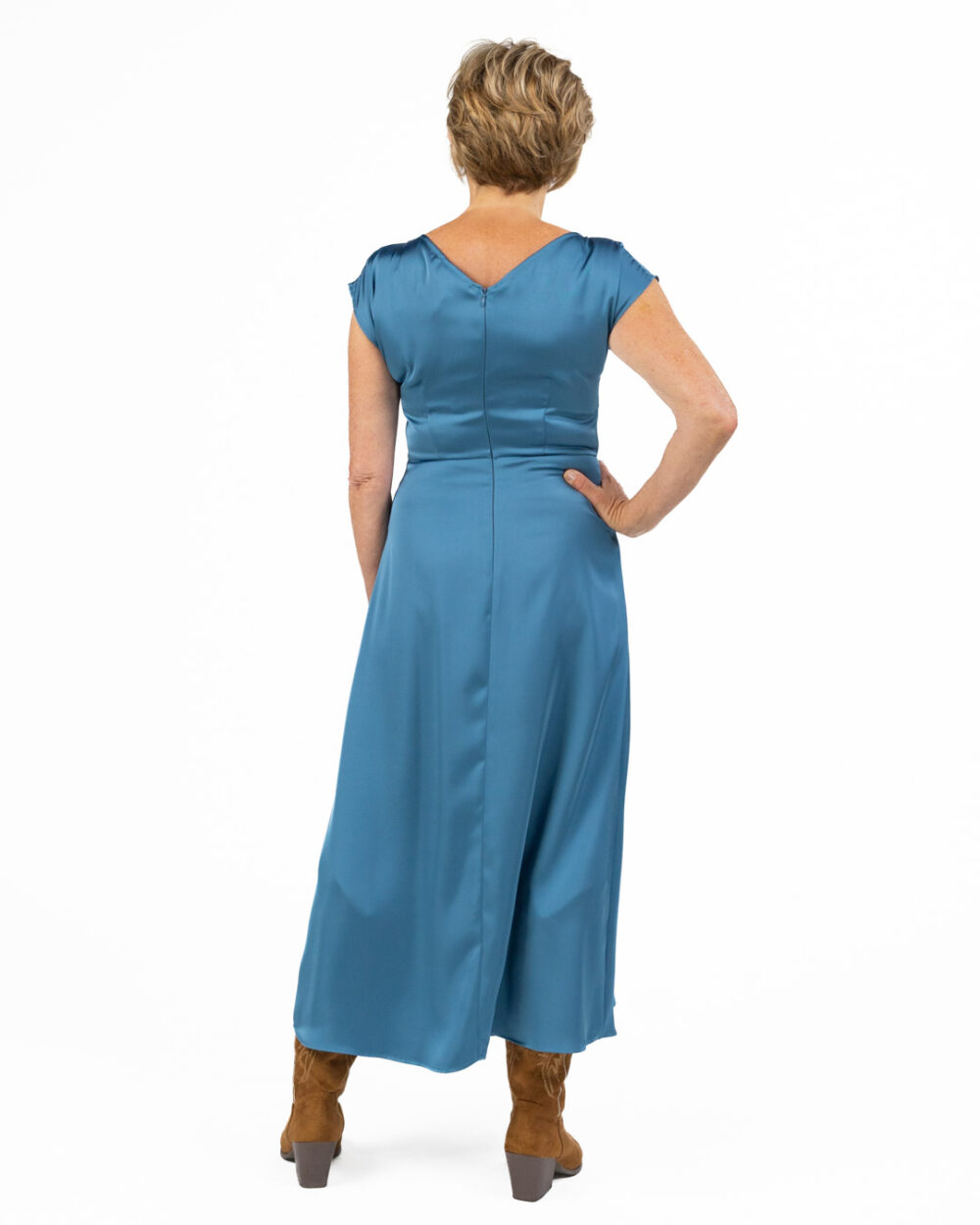 Pennyblack - abito in raso azzurro - immagine 2