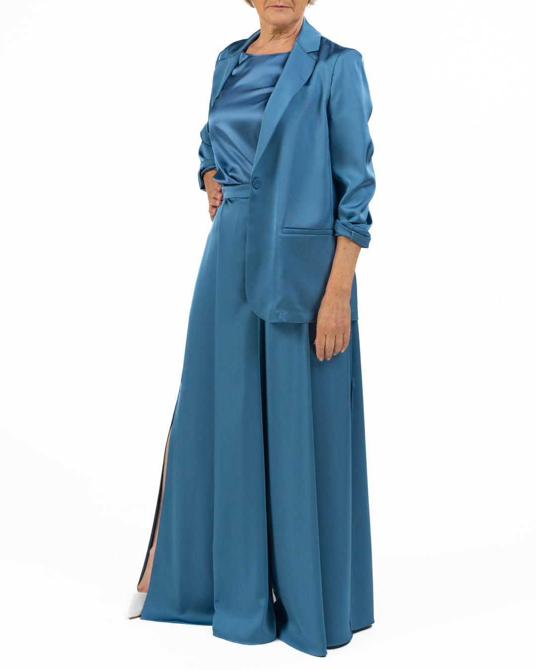 Pennyblack - pantalone in raso azzurro