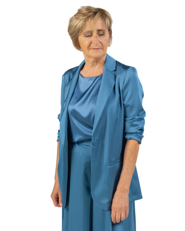 Pennyblack - giacca in raso azzurra