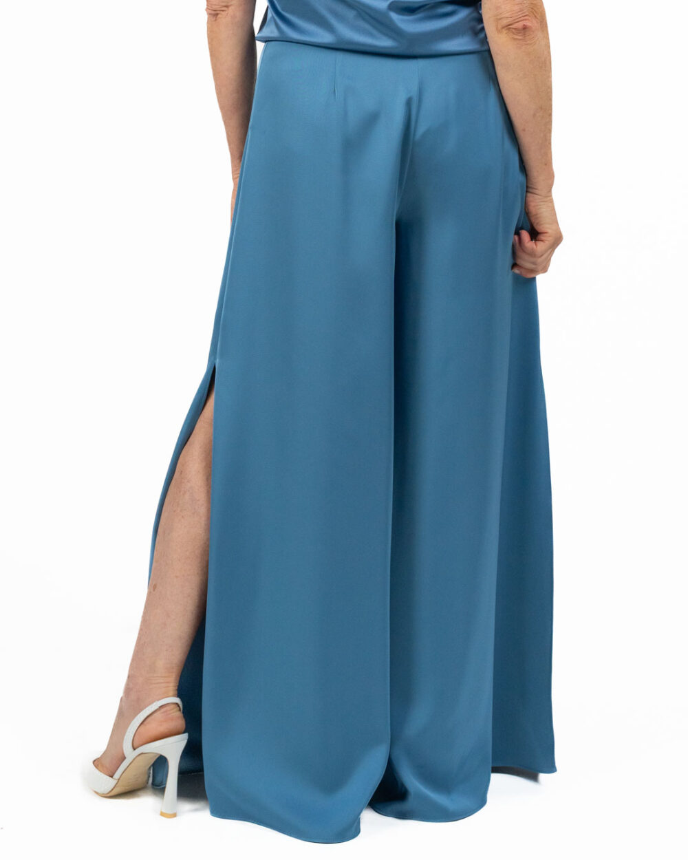 Pennyblack - pantalone in raso azzurro - immagine 2
