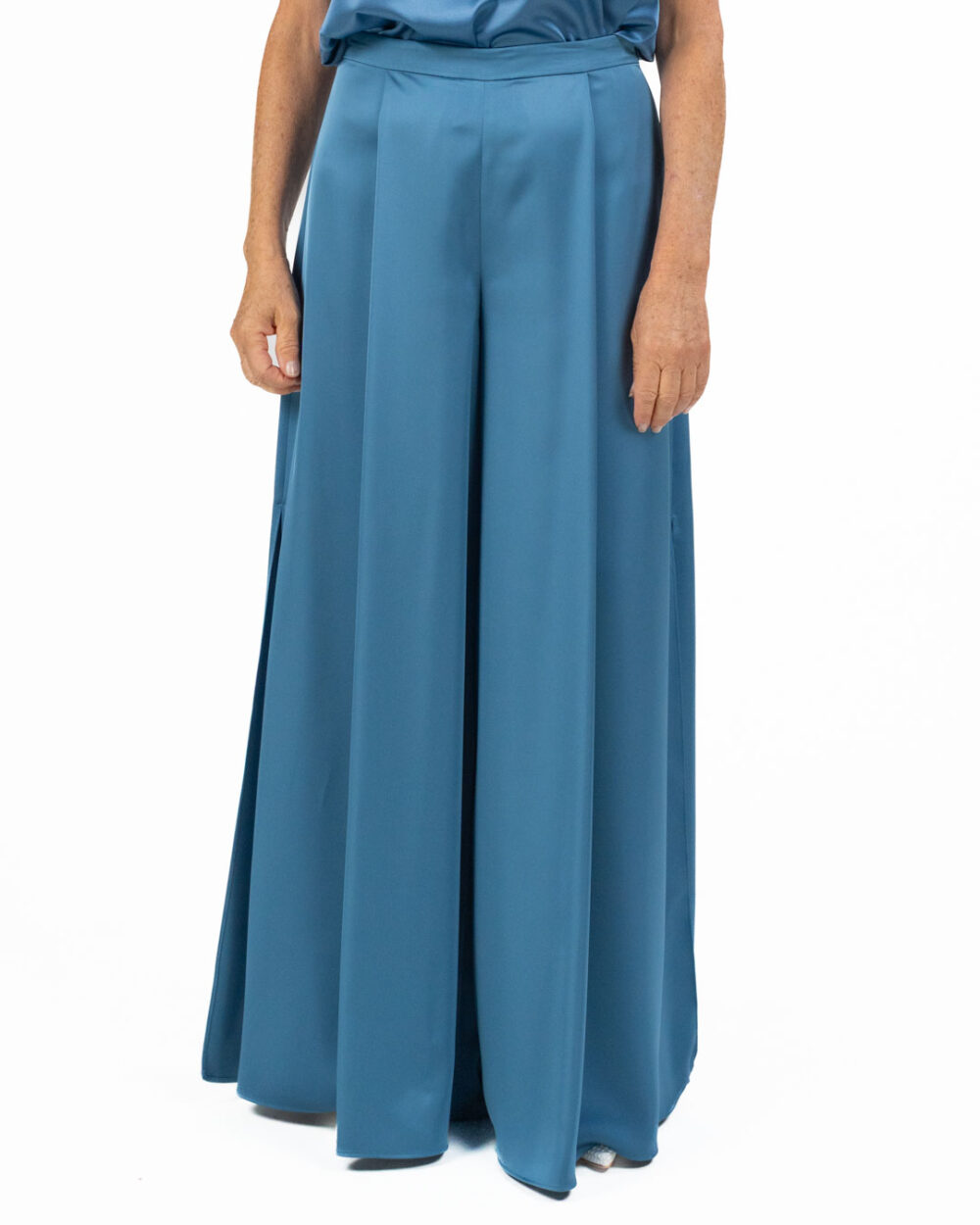 Pennyblack - pantalone in raso azzurro - immagine 3