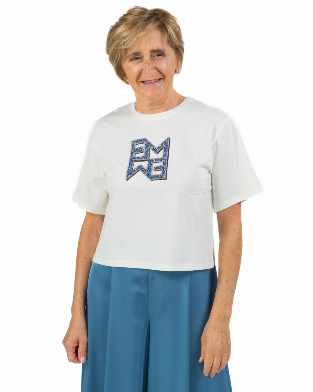 Emme Marella - T-shirt bianca con logo
