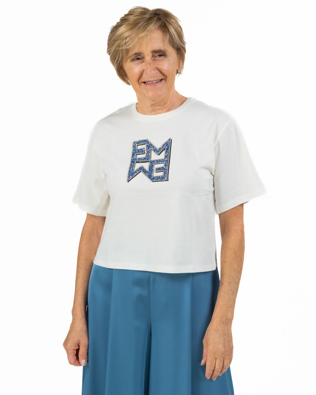 Emme Marella - T-shirt bianca con logo