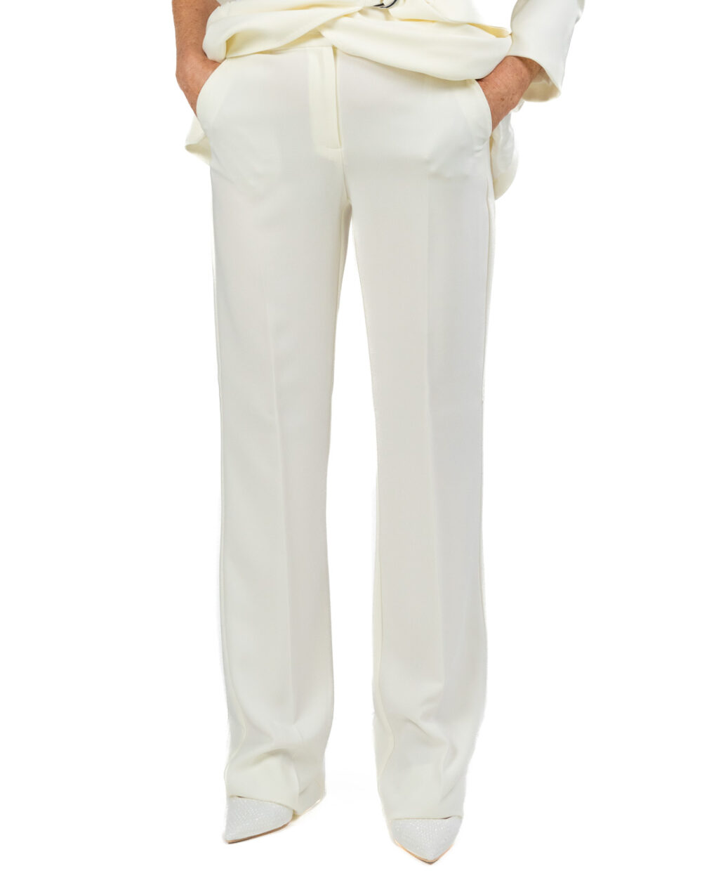 Pennybalck - pantalone bianco lana - immagine 4