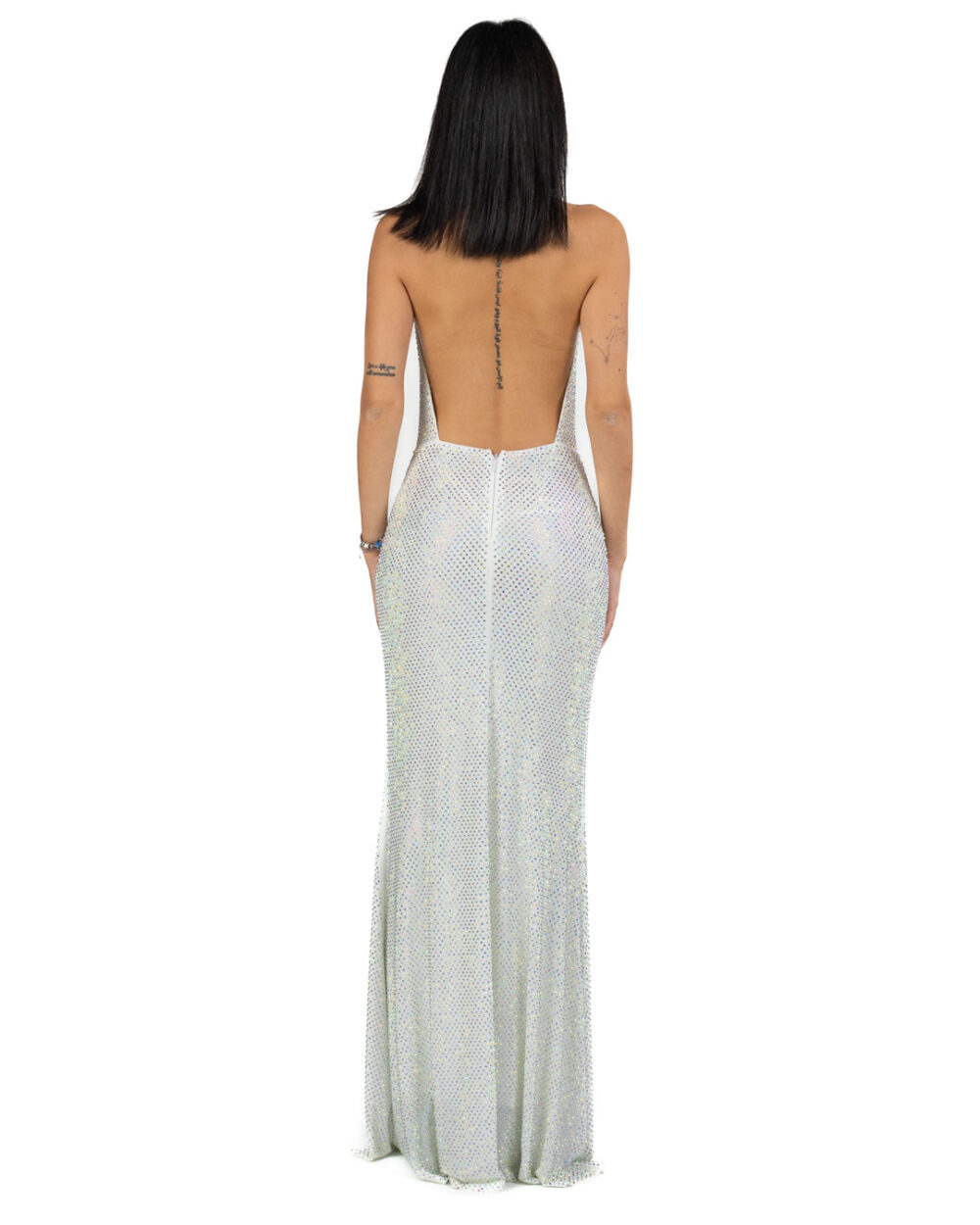 Berti Mode Collection - Abito brillantinato bianco - immagine 3