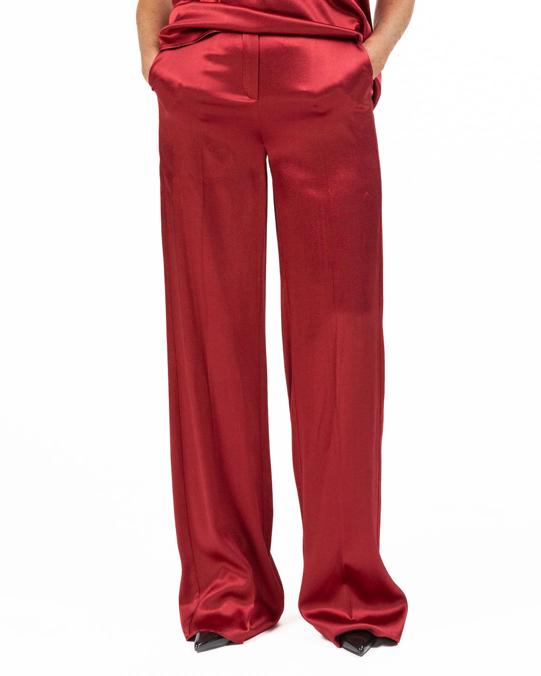 Emme Marella - Pantalone color ciliegia
