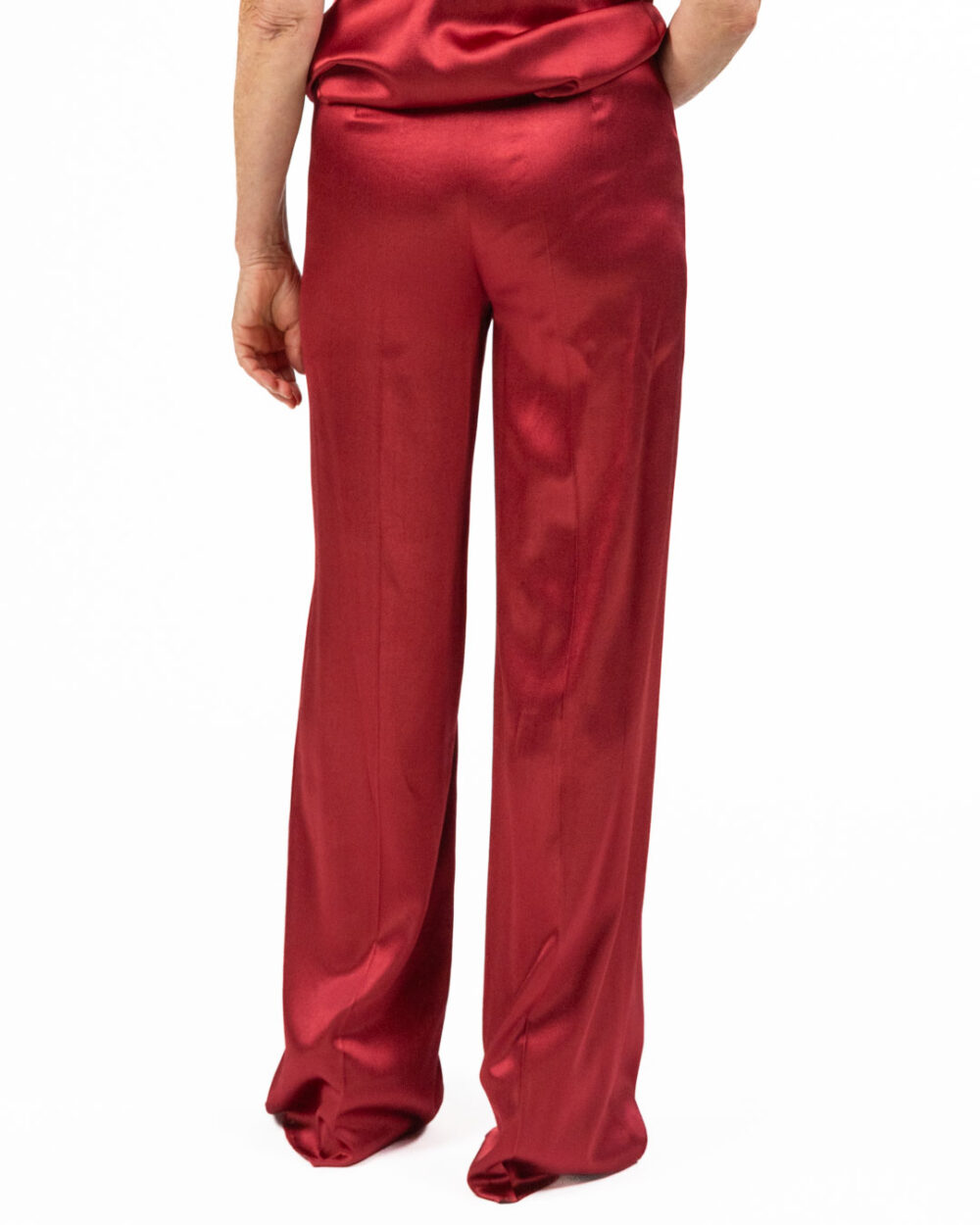 Emme Marella - Pantalone color ciliegia - immagine 3