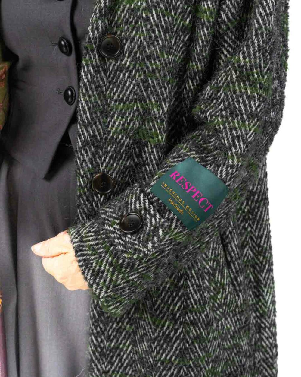 Wu Side - Cappotto spigato militare - immagine 4