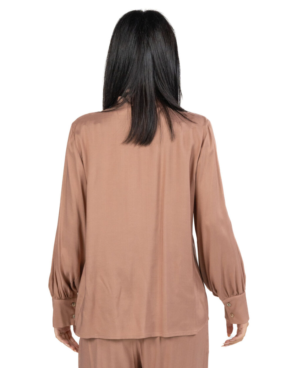 Wu Side - Camicia viscosa cipria - immagine 2